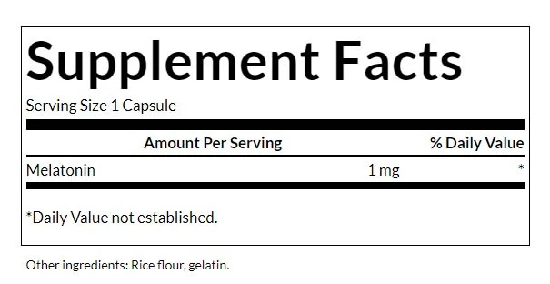 Swanson Melatonin 1mg 120 Kapsle - Obrázek 2