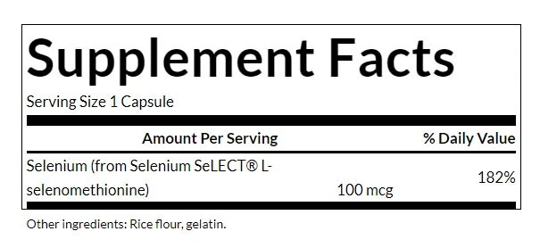 Swanson Selen SeLECT 100mcg 200 Kapsle - Obrázek 3