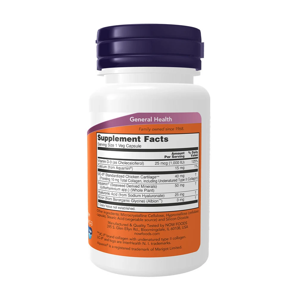 NOW Foods UC-II Advanced Joint Relief 60 Kapsle - Obrázek 2