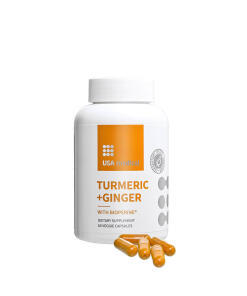 USA medical Turmeric+Ginger (60 Capsules) - Eco Supplements CZ