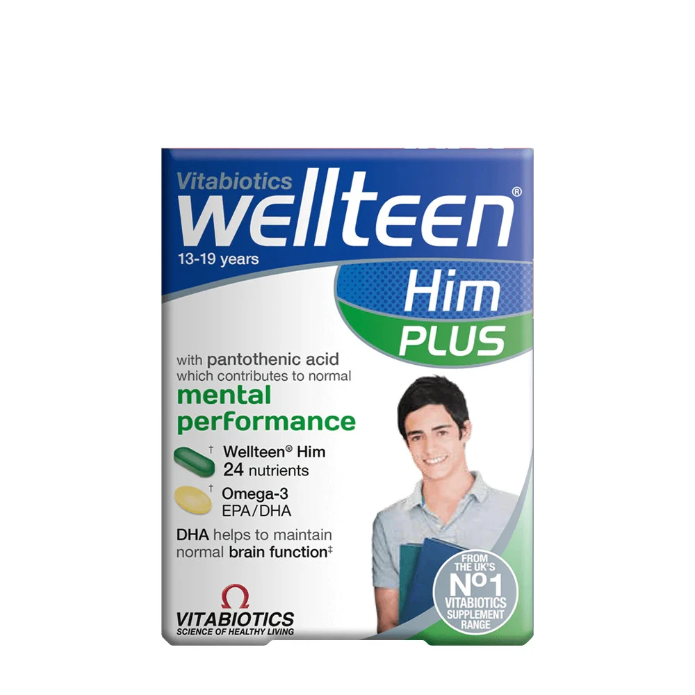 Vitabiotics Wellteen Him Plus (56 Tablets) - Eco Supplements CZ