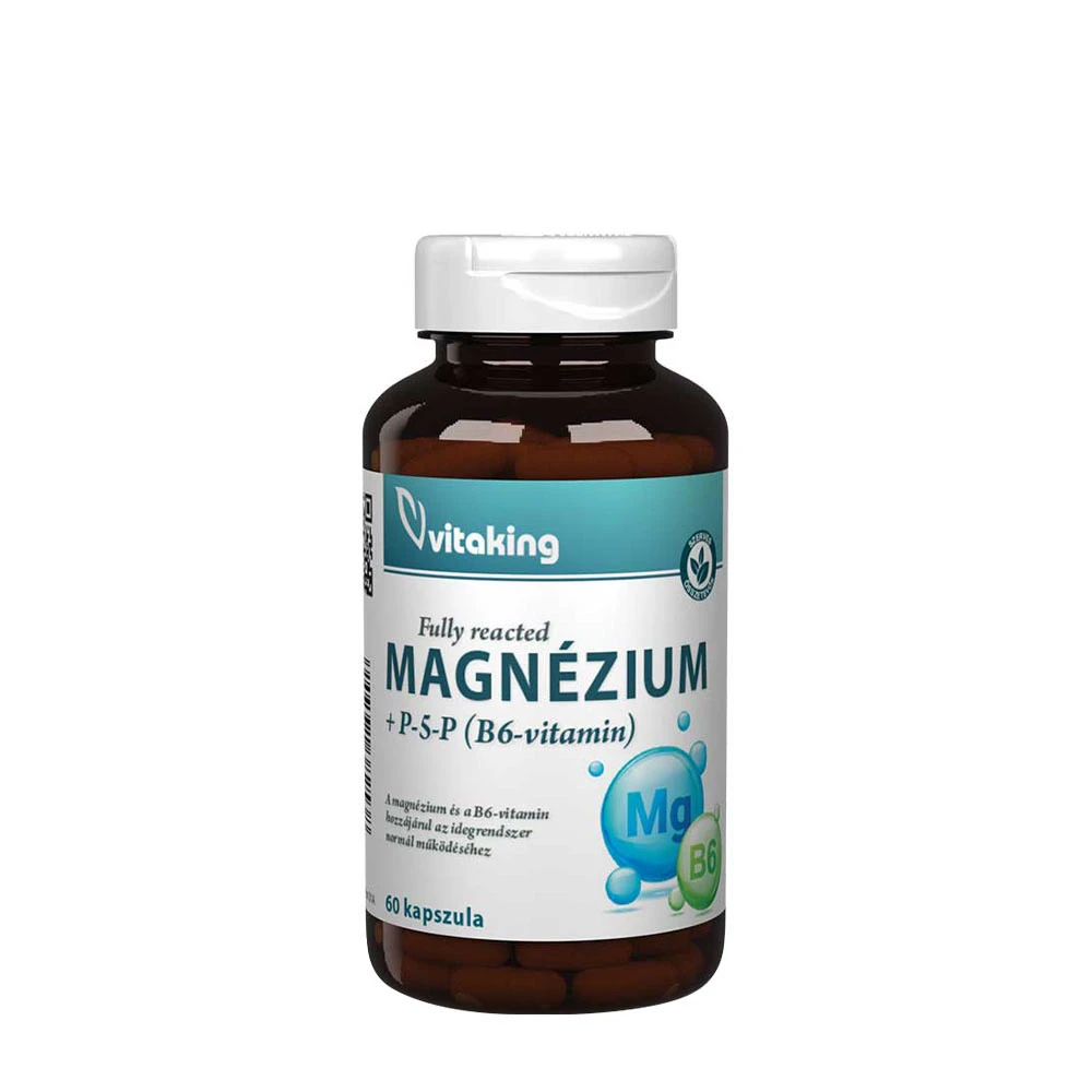 Vitaking Magnesium Bisglycinate + Vitamin B6 (P5P) (60 Capsules) - Eco Supplements CZ