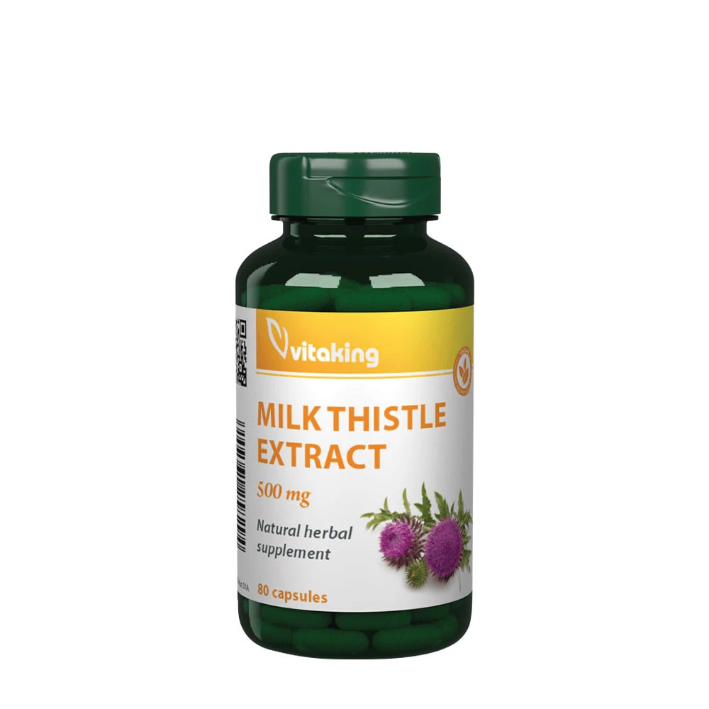 Vitaking Milk Thistle extract 500 mg (80 Capsules) - Eco Supplements CZ