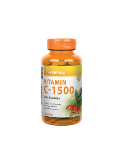 Vitaking Vitamin C-1500 With Rosehips (60 Tablets) - Eco Supplements CZ