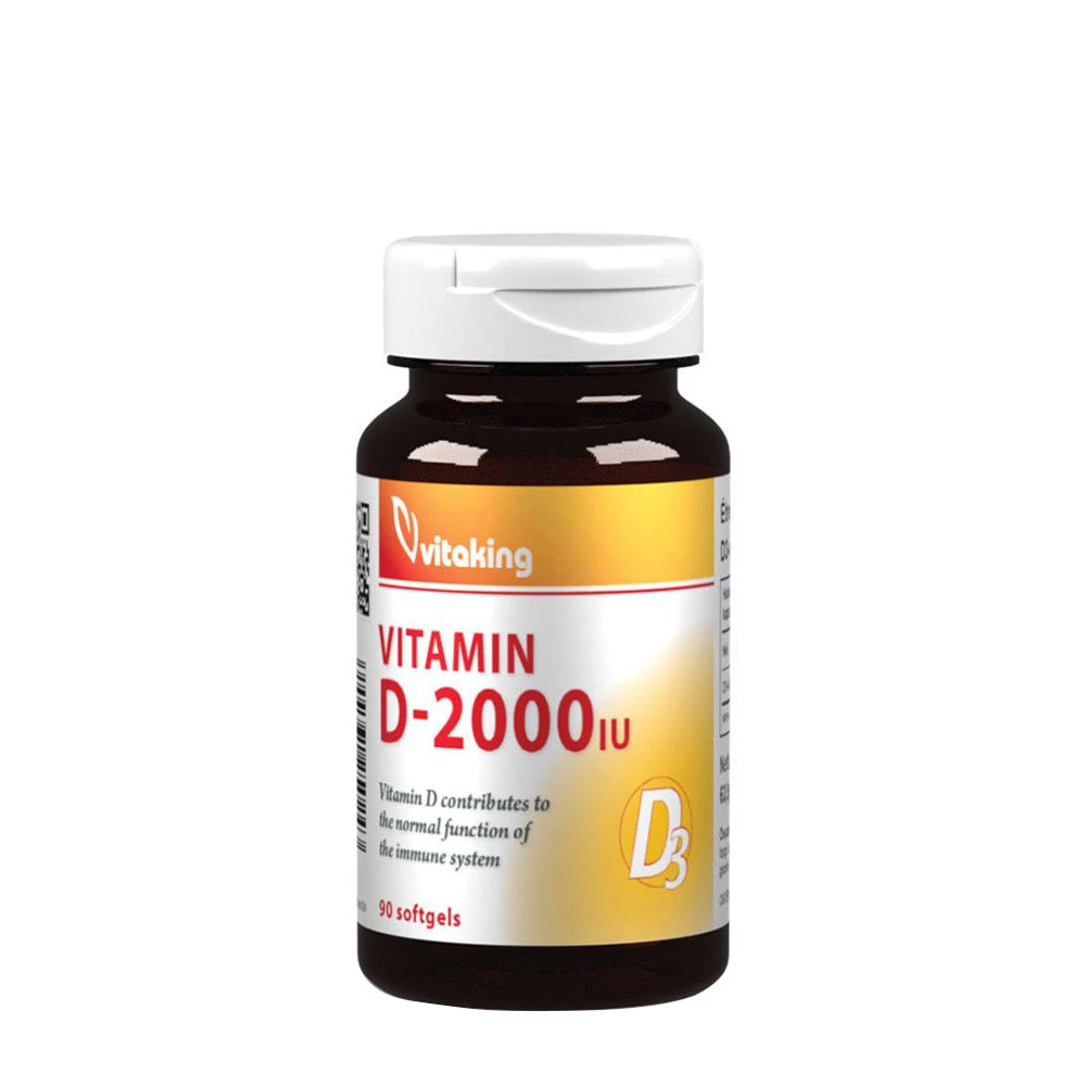 Vitaking Vitamin D-2000 (90 Softgels) - Eco Supplements CZ