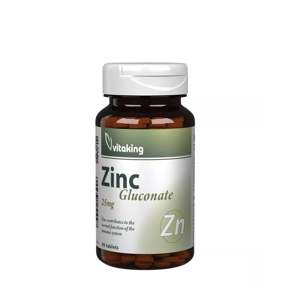 Vitaking Zinc Gluconate 25 mg (90 Tablets) - Eco Supplements CZ