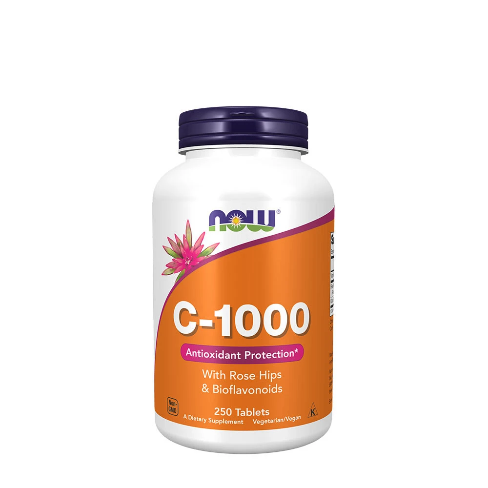 Vitamin C-1000 with Rose Hips & Bioflavonoids - 250 tablets - Eco Supplements CZ