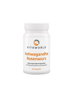 Vitaworld Ashwagandha Rose Root Complex (60 Caps) - Eco Supplements CZ